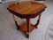 Art Deco Square Walnut Coffee Table with Carvings, Image 2