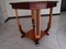 Art Deco Square Walnut Coffee Table with Carvings 7