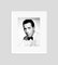 Humphrey Bogart Archival Pigment Print Framed in White, Image 2
