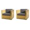 Goldene Vintage Art Deco Stil Sessel, 2er Set 1