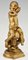 Antike Jugendstil Skulptur aus vergoldeter Bronze, Junge auf einem Pilz von Henri Pernot 2