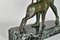 Diane & the Deer Bronze Skulptur von Guiraud-Rivière, 1930er 4