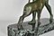 Sculpture Diane and the Deer en Bronze par Guiraud-Rivière, 1930s 4