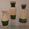 Vases Space Age en Céramique de Bay Keramik, 1960s, Set de 3 3