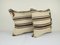 Turkish White Hemp Kilim Cushion Covers, Set of 2 2