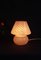 Lampada vintage a fungo Vetri Swirl di Murano rosa, Italia, anni '70, Immagine 6