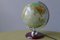 Vintage Illuminated Glass Topographical 24 cm Globe with Pagwood Base from JRO-Verlag, 1960s 16