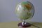 Vintage Illuminated Glass Topographical 24 cm Globe with Pagwood Base from JRO-Verlag, 1960s, Image 16