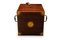Victorian Sheraton Revival Mahogany Decanter Box with Atlantis Decanters, 1800s, Set of 5 2
