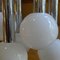 Space Age Chrome Cascade Ceiling Lamp with Opaline Glass Globes from Staff, 1970s 5