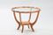 Italian Sycamore and Glass Side Table 1