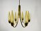 Mid-Century Modern Italian Brass and Glass Chandelier from Stilnovo, 1960s 2