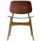 Teak & Oak Side Chair by Børge Mogensen for Søborg Møbelfabrik, 1950s 1