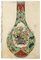 Japanese Vase - Original Watercolor on Ivory Paper - 19th Century 19th Century, Image 1