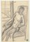 Nude - Dibujo original en lápiz de Pierre Guastalla - Finales del siglo XX Finales del siglo XX, Imagen 1