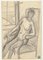 Nude - Original Drawing in Pencil by Pierre Guastalla - Late 20th century Late 20th century 1