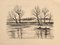 River - Original Lithografie auf Papier von Pierre Frachon-Forcade - 20th Century 20th Century 1