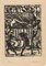 Xilografía original persa original de Arturo Martini, principios del siglo XX, Imagen 1