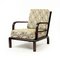 Vintage Wooden Lounge Chair, 1950s, Image 1