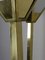 Vintage Brass Floor Lamps with White Glass Shades, Set of 2 5