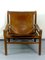 Fauteuil Safari en Cuir, 1970s 5