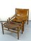 Fauteuil Safari en Cuir, 1970s 3