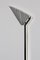 Italian Modern Black and White Glass Floor Lamp with Tube Steel Stem, 1980s, Image 9