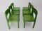 Green Beechwood Dining Chairs, 1950s, Set of 6 2