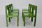 Green Beechwood Dining Chairs, 1950s, Set of 6 8