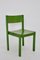 Green Beechwood Dining Chairs, 1950s, Set of 6 1