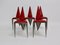 Vintage Pop Art Iron Chairs, 1960s, Set of 5 2
