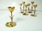 Vintage Scandinavian Brass Candleholders by Gunnar Ander for Ystad Metall Sweden, Set of 5 7
