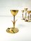 Vintage Scandinavian Brass Candleholders by Gunnar Ander for Ystad Metall Sweden, Set of 5 10