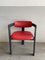 Silla italiana Mid-Century Modern de cuero sintético al estilo de Augusto Savini, Imagen 1