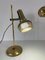 Lampes de Bureau Mid-Century en Laiton, 1960s, Set de 2 9