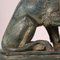 Italienische Löwen aus Bronze & Marmor, 1900er, 2er Set 6