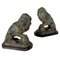 Italian Bronze and Marble Lions, 1900s, Set of 2, Image 1