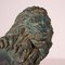 Italian Bronze and Marble Lions, 1900s, Set of 2 3