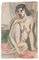 Nude Watercolor on Paper by Jean Delpech, 1960s 1