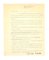 Lettera di Tristan Tzara di Tristan Tzara, 1955, Immagine 1