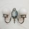 Silver Metallic Wall Light, 1970s 1