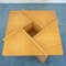 Vintage Square Wooden Coffee Table, 1970s, Image 4