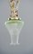 Jugendstil Deckenlampe mit Original Glasschirm, Wien, 1908 5