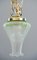 Jugendstil Deckenlampe mit Original Glasschirm, Wien, 1908 7