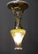 Jugendstil Deckenlampe mit Original Glasschirm, Wien, 1908 2