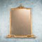 Vintage Gilded Wood Mirror, 1950s 1