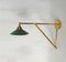 Small Brass & Enamel Wall Lamp, Image 1