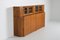 Solid Walnut Credenza with Vitrine Top by Giuseppe Rivadossi, Italy, 1970s 13