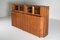 Solid Walnut Credenza with Vitrine Top by Giuseppe Rivadossi, Italy, 1970s, Image 3
