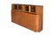 Solid Walnut Credenza with Vitrine Top by Giuseppe Rivadossi, Italy, 1970s, Image 1